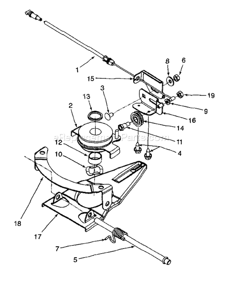 Page A Diagram and Parts List for 12A-979L401 1999 Yard Man Lawn Mower